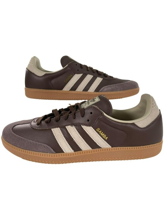 adidas Other - Adidas Samba OG Shoes Brown Leather Suede Sporty Retro Sneakers Men's Sz 13 NEW